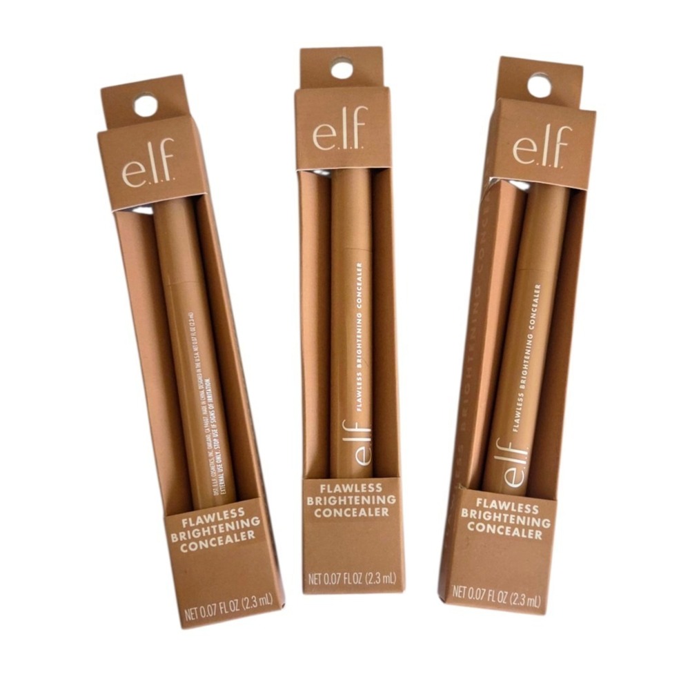 3 - NIB ELF Flawless Brightening Concealer 2.3ml TAN 41 W ~ New in the Box E.L.F
